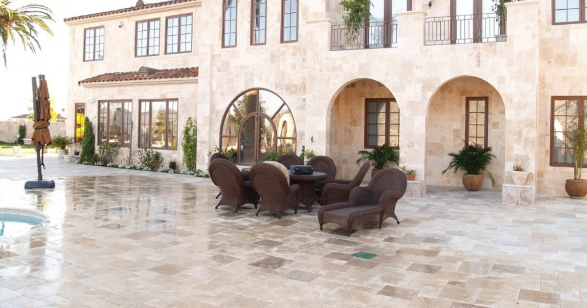 Featured image for “Reasons Why Travertine Pavers are perfect for a Pool Deck”